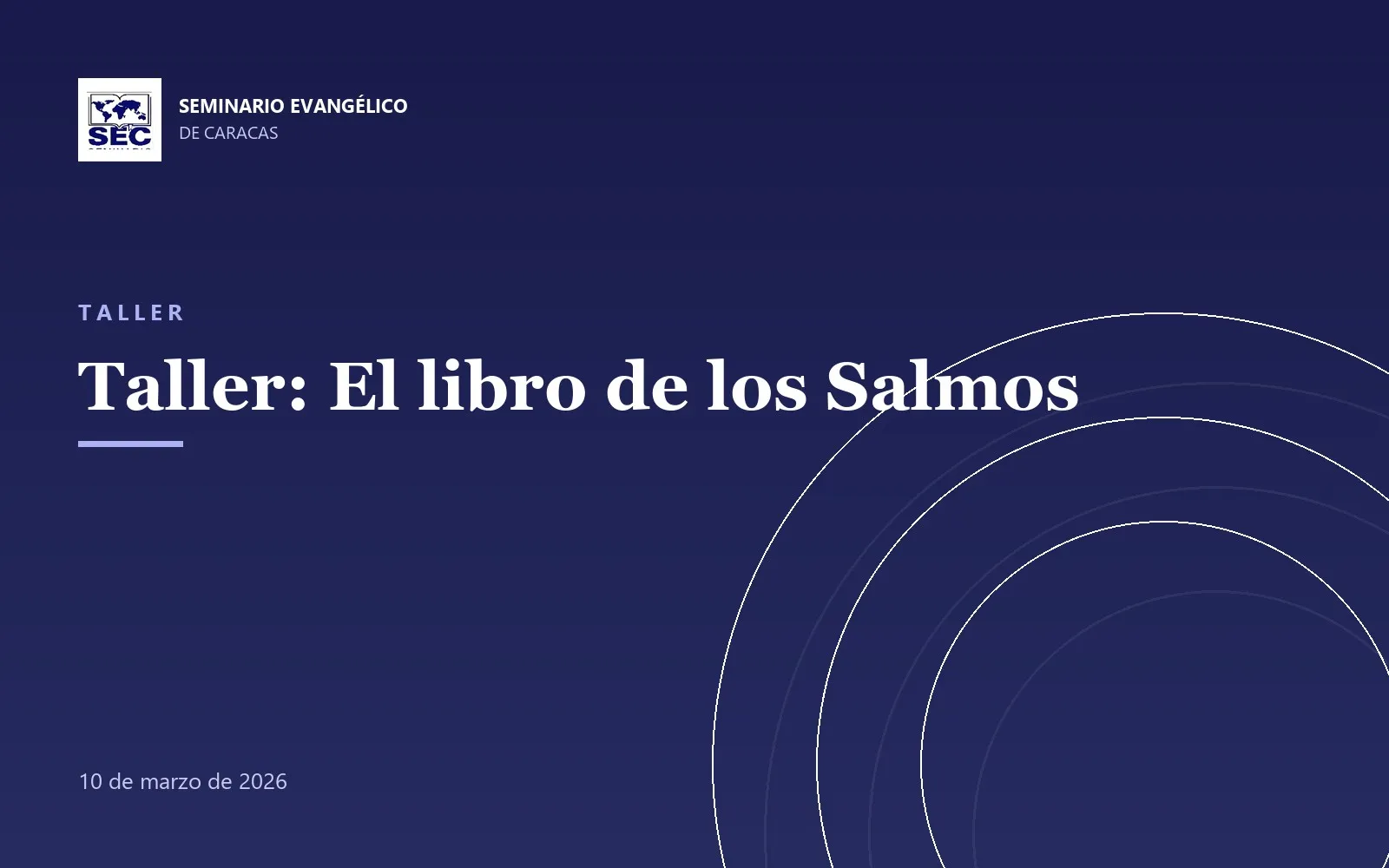 Taller: El libro de los Salmos